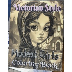 Modest Girls Coloring Book - Victorian Style