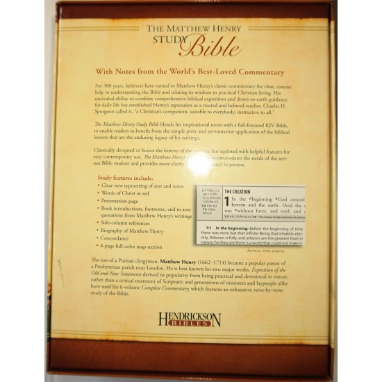 KJV Matthew Henry Study Bible - Black Bonded Leather