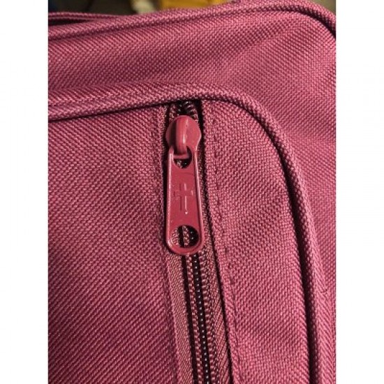 Canvas Burgundy Bible Cover with Study Kit