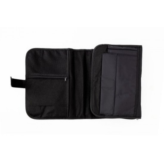 Tri-Fold Organizer Bible Cover, Black XL